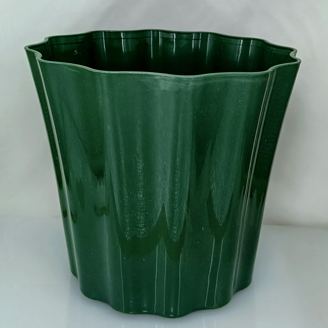 Laughing Buddha - Plastic Flower Pot Green - 3866-C