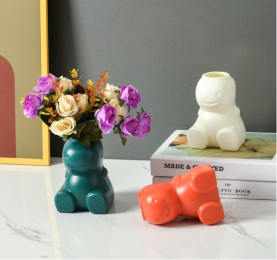 Laughing Buddha - Plastic Flower Vase PLV-3544