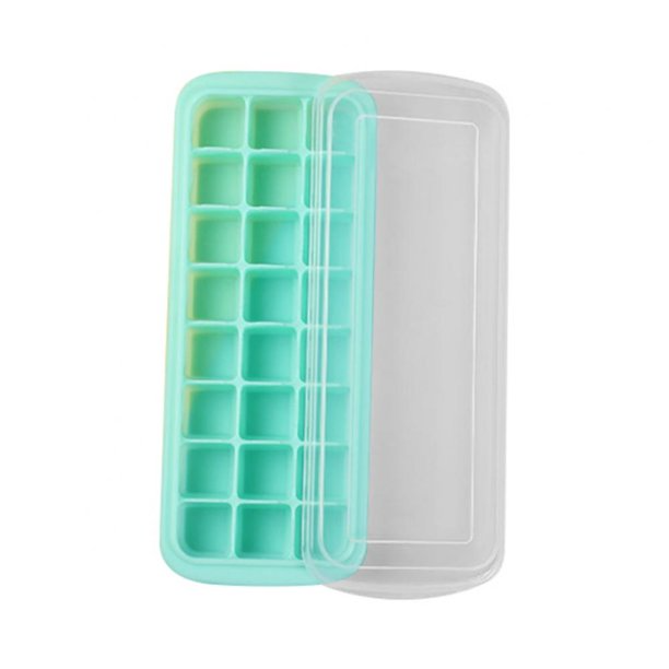 Laughing Buddha - Plastic Ice Tray with Cover 24 Cubes