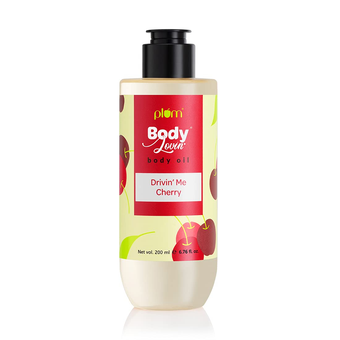Plum BodyLovin' Drivin' Me Cherry Body Oil , For Instant Glowing Skin , Long Lasting Deep Moisurization , Nourishing & Body Polishing , Fruity Fragrance for Women , 200ml
