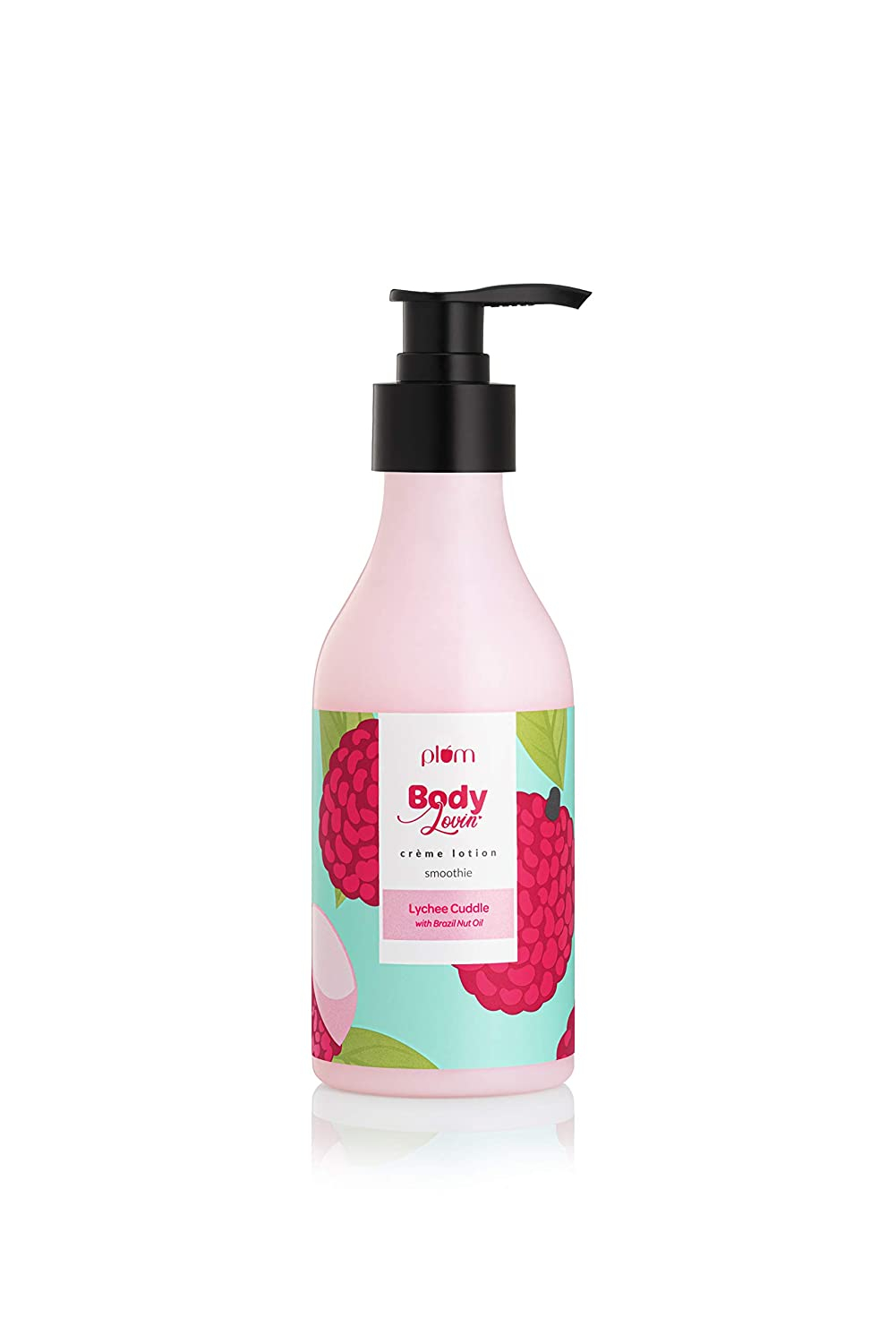 Plum BodyLovin’ Lychee Cuddle Smoothie (Crème Body Lotion) | Deep Moisturization for Winters | Normal to Dry Skin | Fruity | 100% Vegan