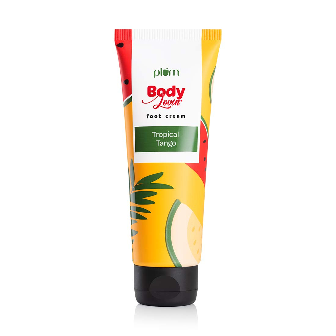 Plum Bodylovin' Tropical Tango Foot Cream | All Skin Types | Non-Greasy | Cracked Heels | Silicone & Paraben Free | 100% Vegan | Cruelty-Free, 75 g