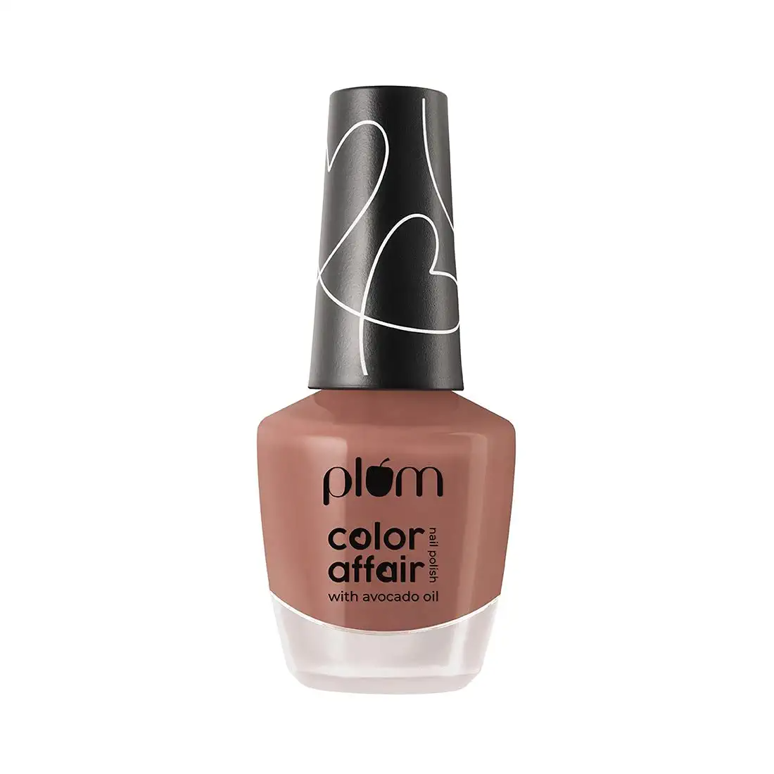 Plum Color Affair Nail Polish - Coral Almond - 126 | 7-Free Formula | High Shine & Plump Finish | 100% Vegan & Cruelty Free