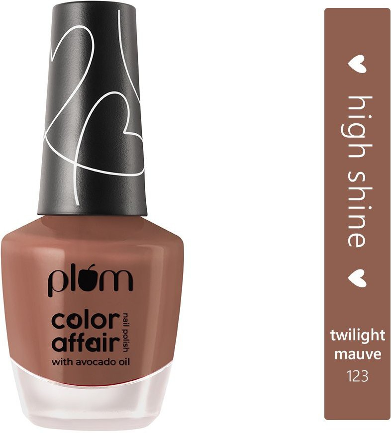 Plum Color Affair Nail Polish - Twilight Mauve - 123 | 7-Free Formula | High Shine & Plump Finish | 100% Vegan & Cruelty Free (Twilight Mauve - 123)