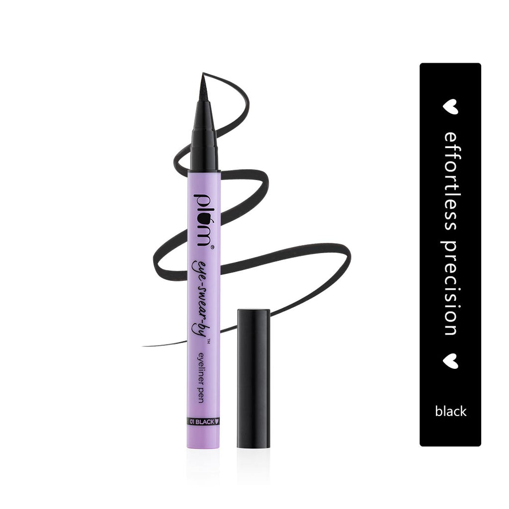 Plum Eye-Swear-By Eyeliner Pen - 01 Black