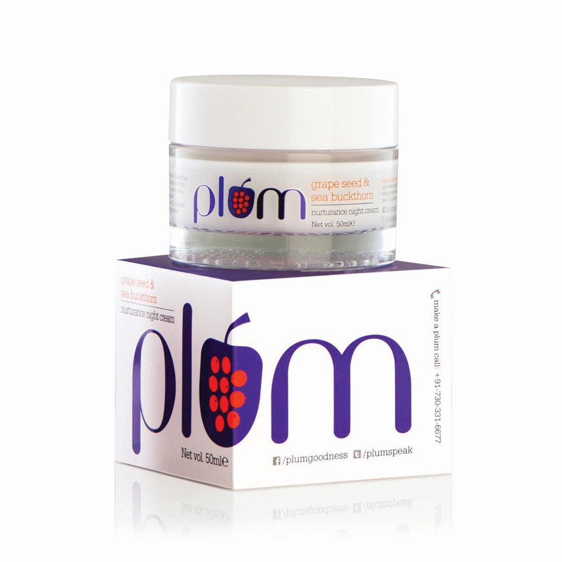 Plum Grape Seed and Sea Buckthorn Nurturance Night Cream 50ml