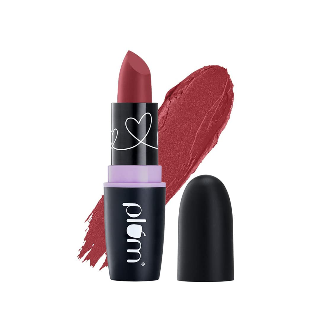 Plum Matterific Lipsticks 127 - Jazzberry | Highly Pigmented | Nourishing & Non-Drying | 100% Vegan & Cruelty Free
