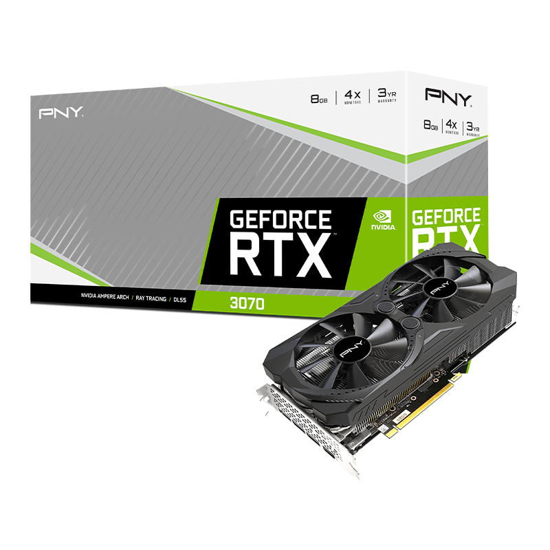 VGA CARD PNY 8GB RTX 3070 DF Graphics Card