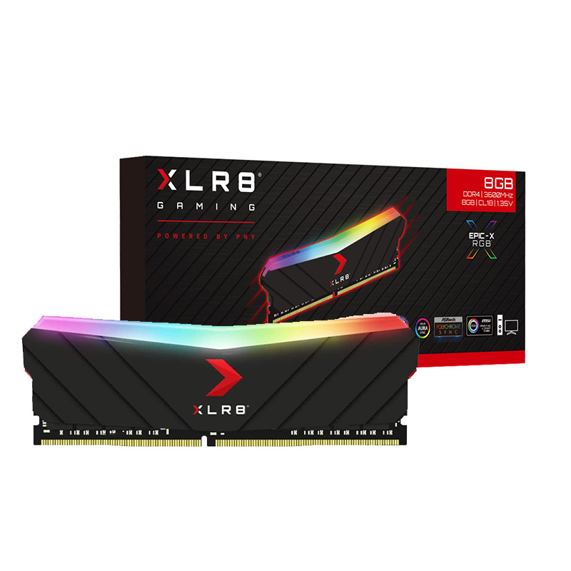 RAM PNY 8GB XLR8 DDR4 3600 DESKTOP RGB 