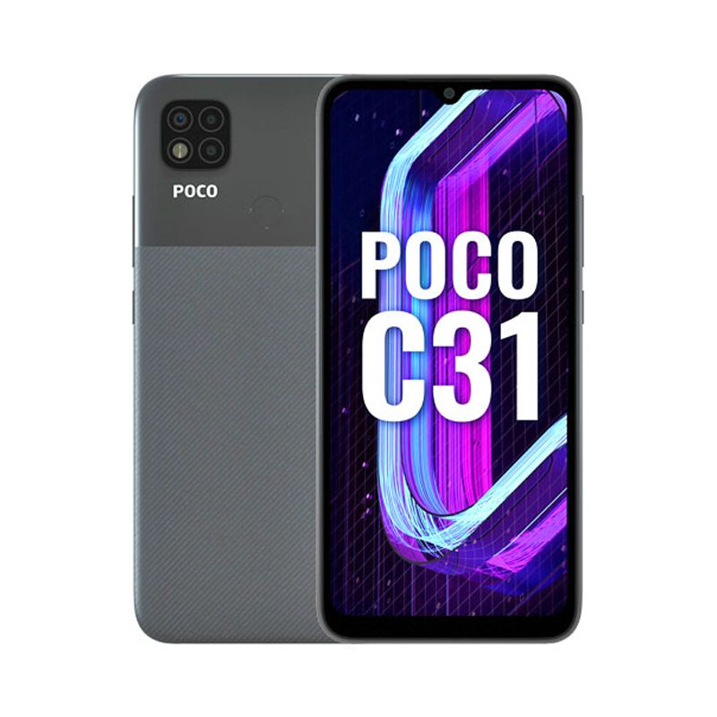 POCO C31 4GB RAM 64 GB Storage Mobile Shadow Gray