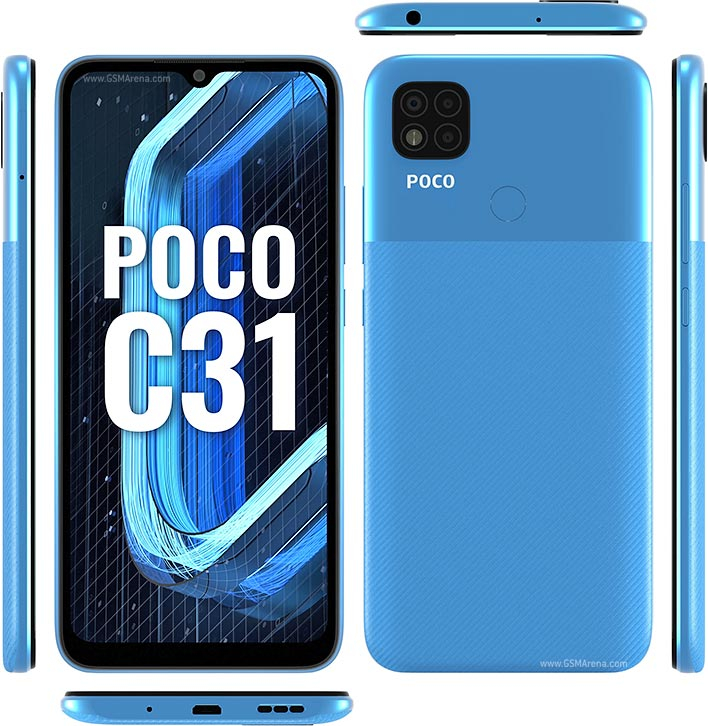 Poco C31 4GB RAM 64GB Storage Mobile (Royal Blue)