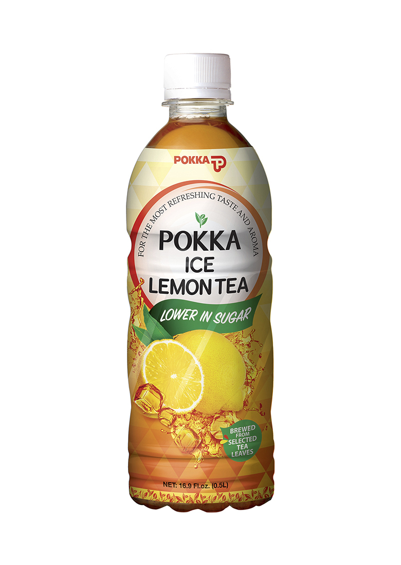 Pokka Ice Lemon Tea Lower In Sugar 500Ml