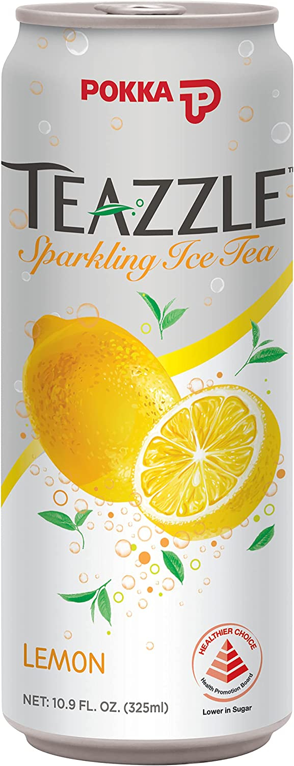 Pokka Teazzle Sparkling Ice Tea Lemon 325Ml