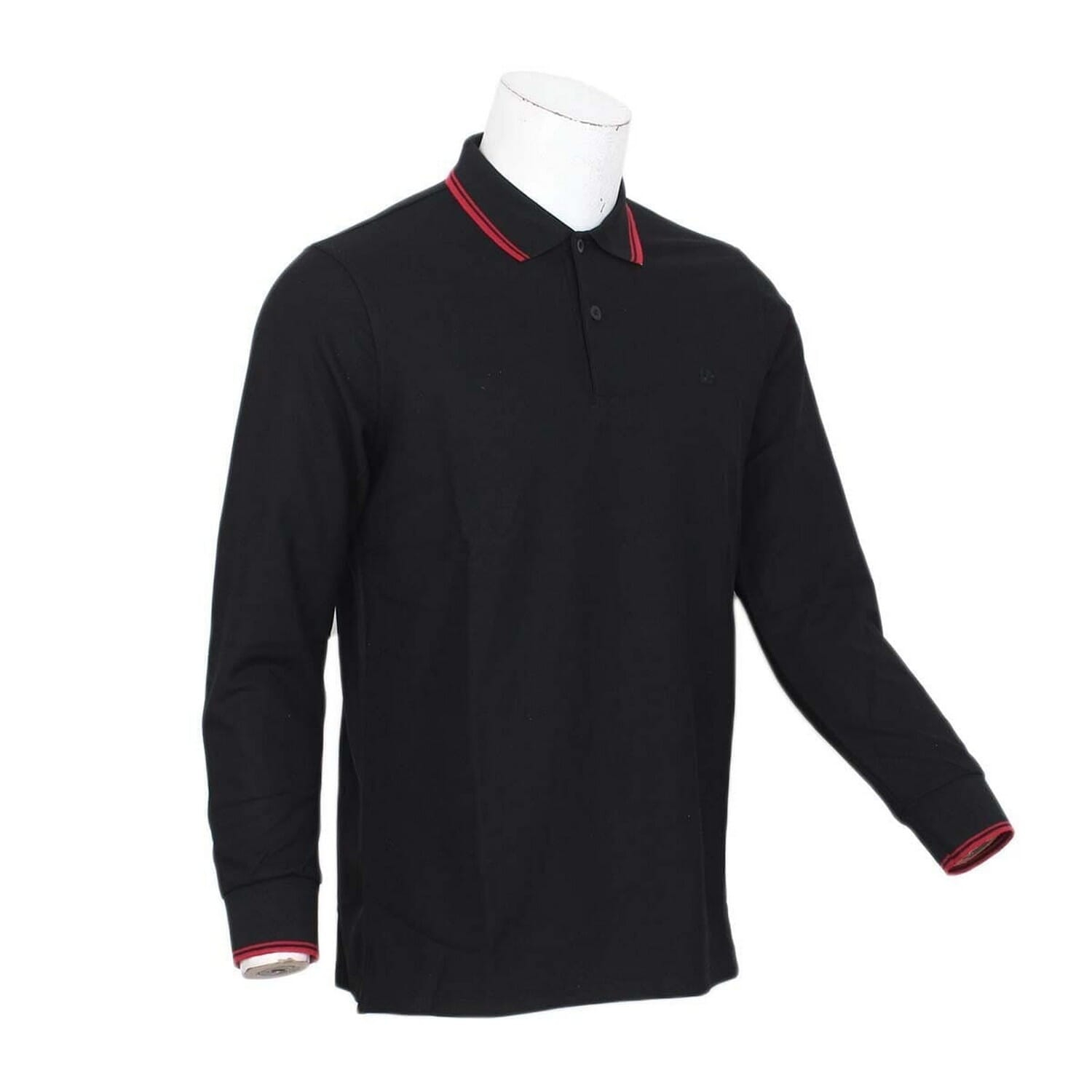 Kilometer Polo neck Full T Shirt For Men (P1011) Black L