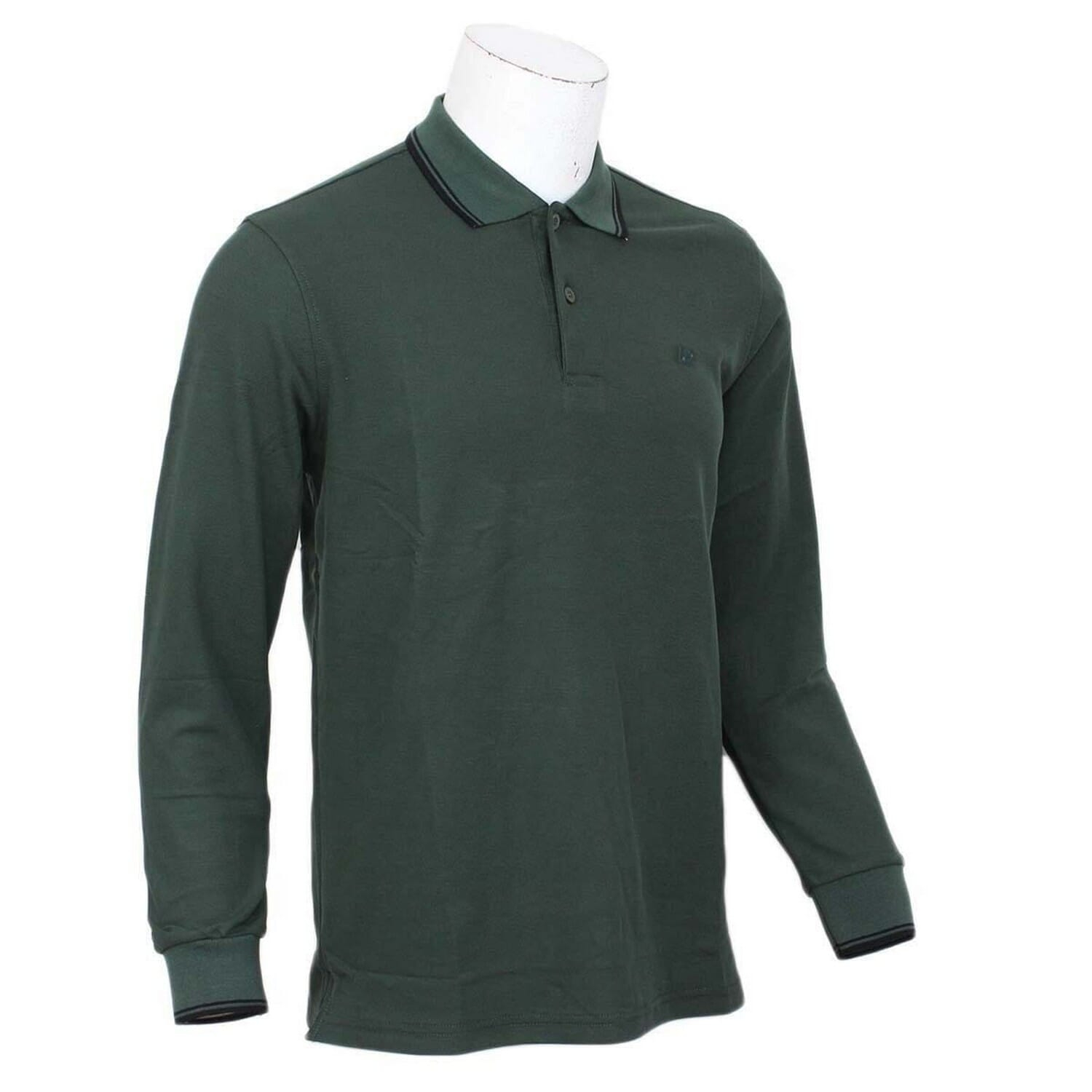 Kilometer Polo neck Full T Shirt For Men (P1011) Green 2XL