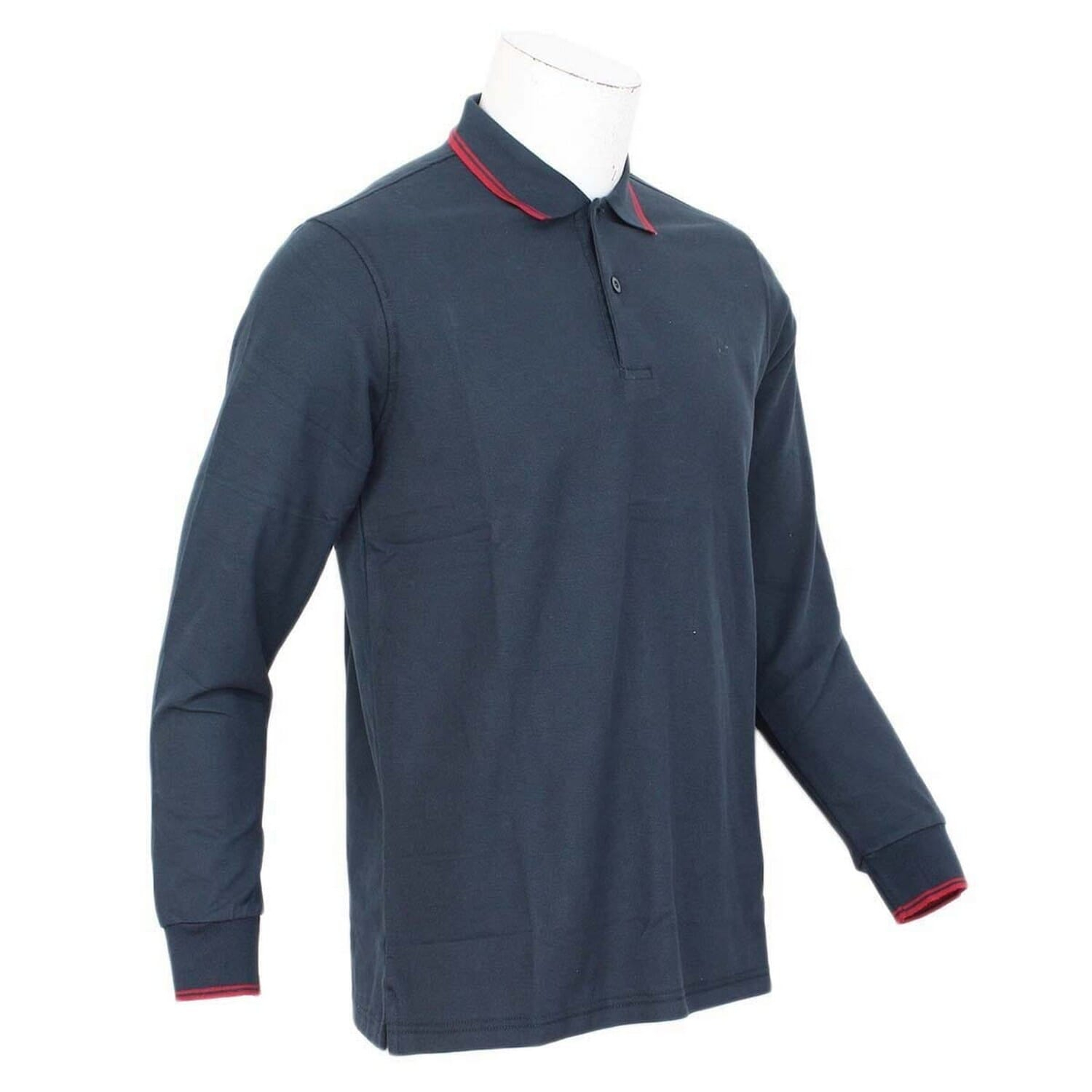 Kilometer Polo neck Full T Shirt For Men (P1011) Navy 2XL