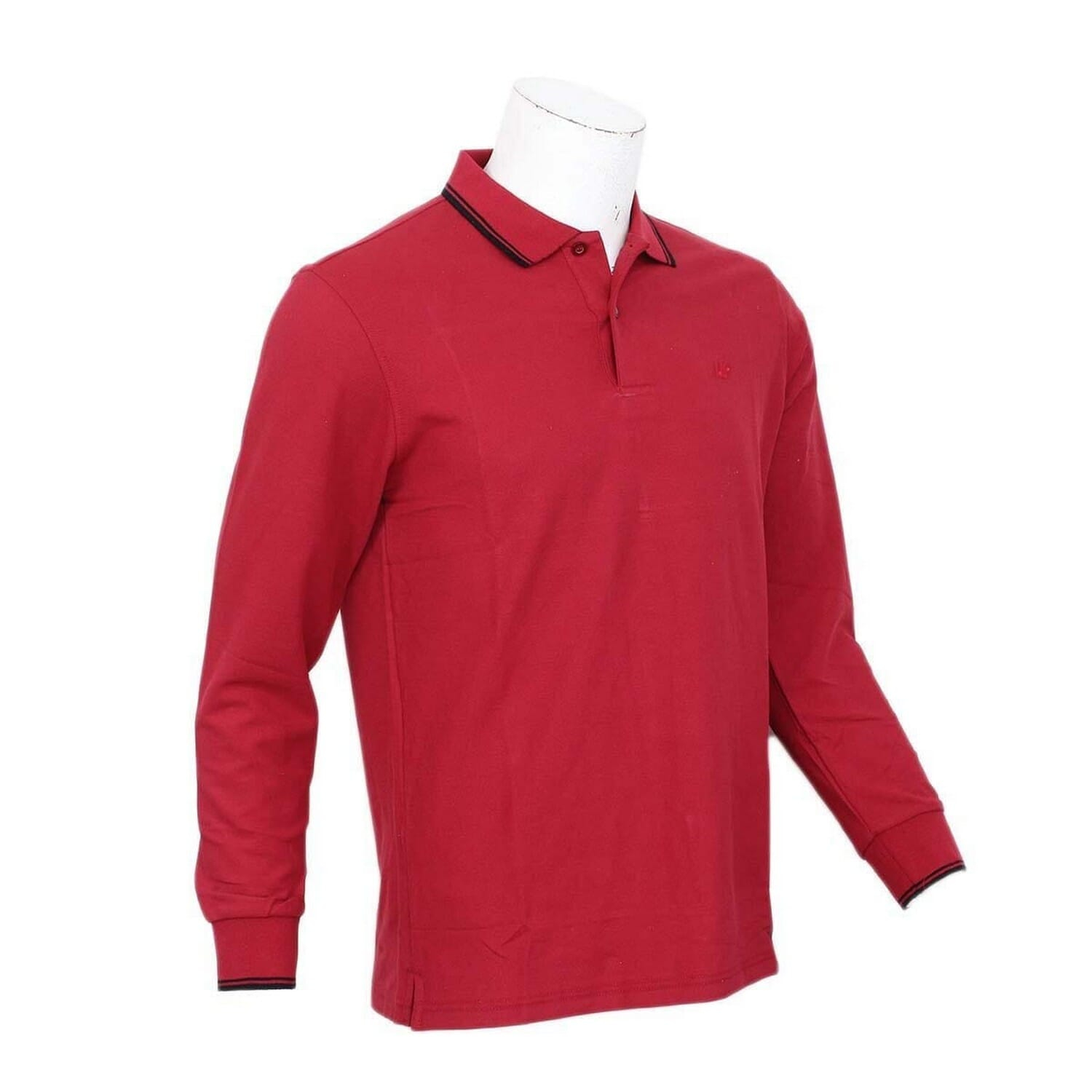 Kilometer Polo neck Full T Shirt For Men (P1011) Red Medium