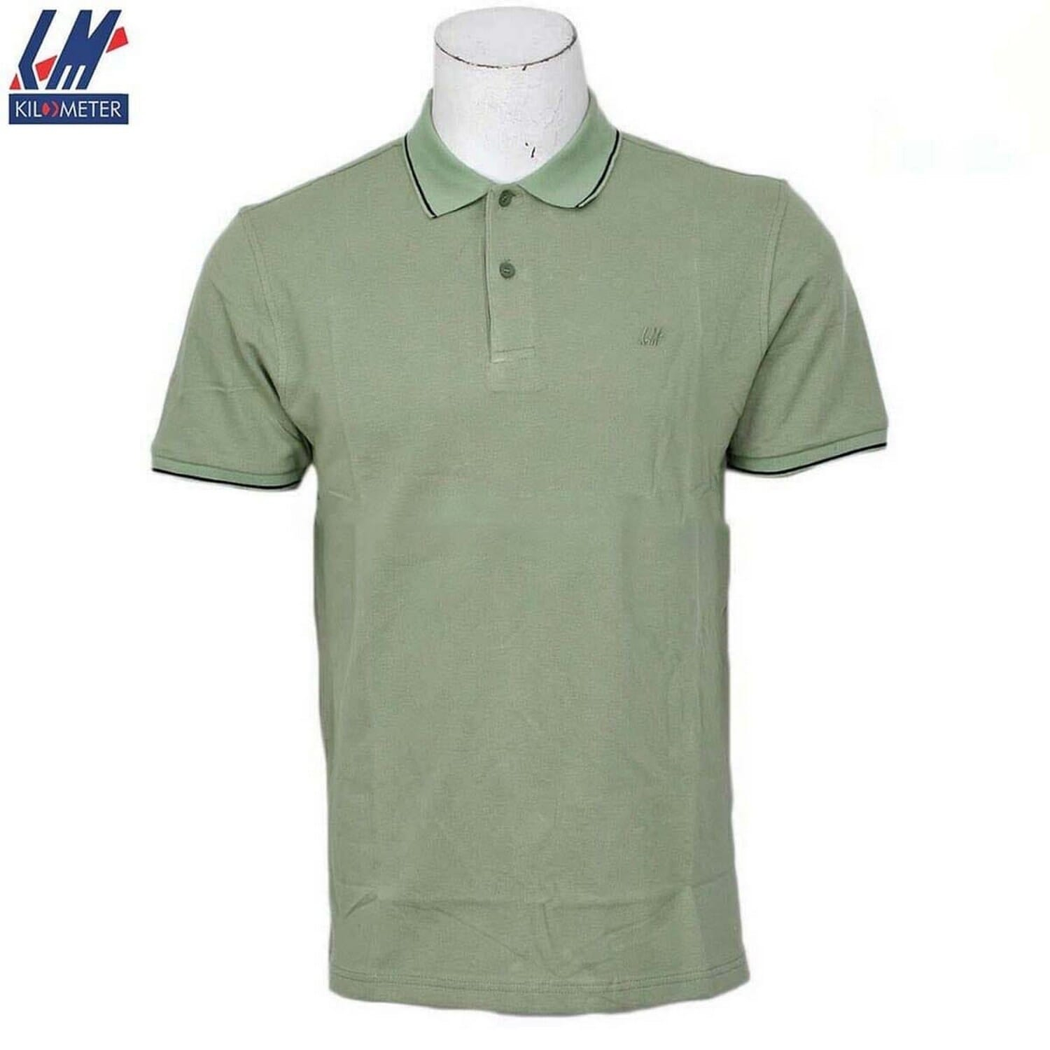 Kilometer Polo neck Half T Shirt P1012 Green M