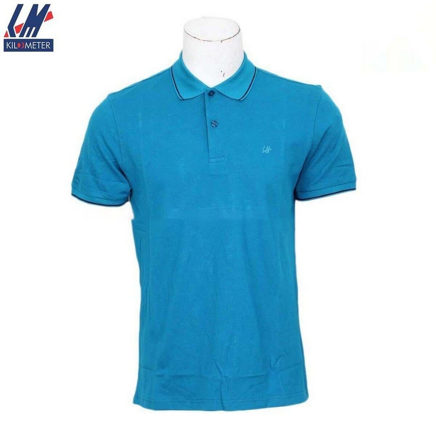 Kilometer Polo neck Half T Shirt P1012 Torquise L