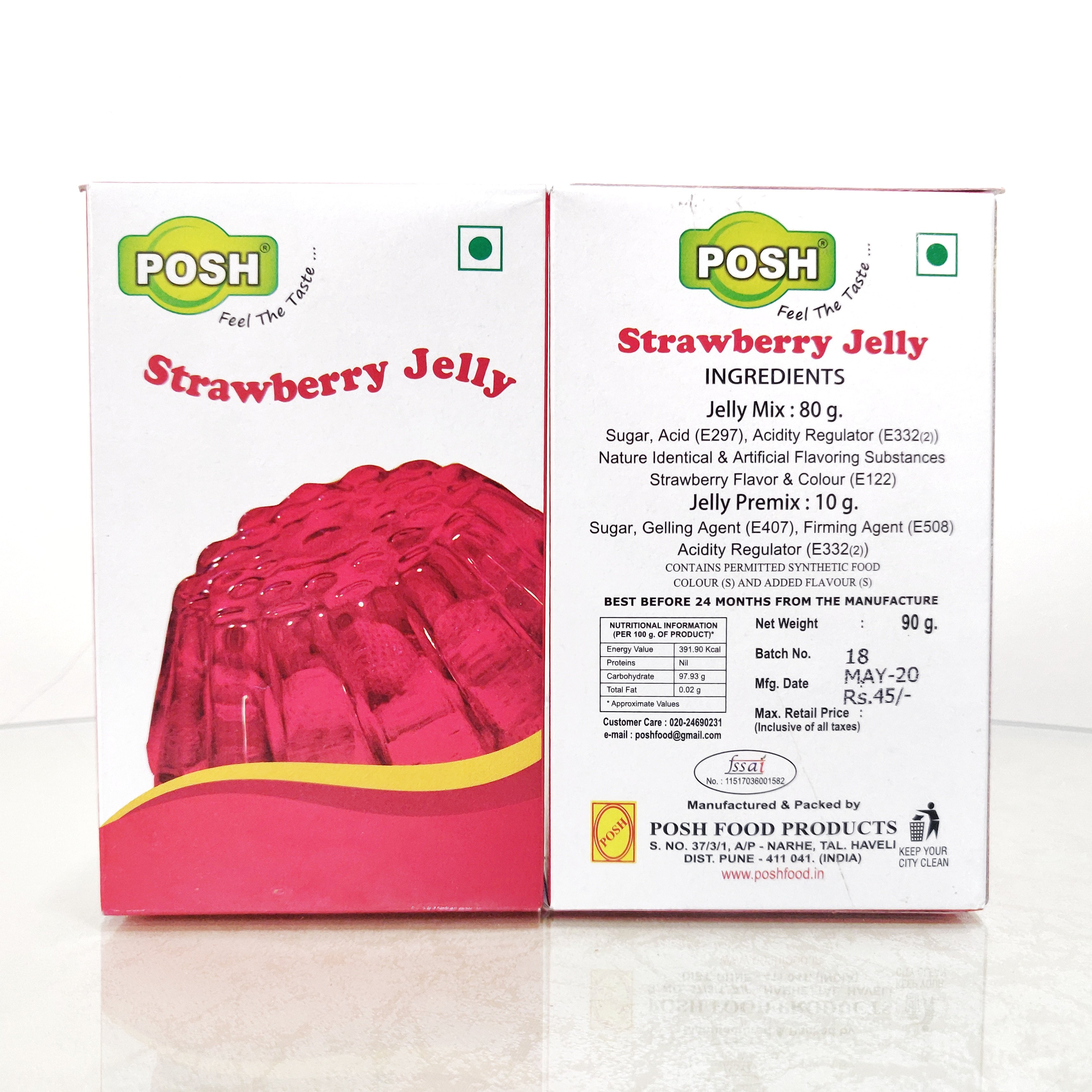 Posh Strawberry Jelly 90gm
