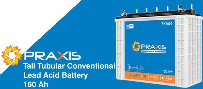 Praxis Tubular Battery - 160ah