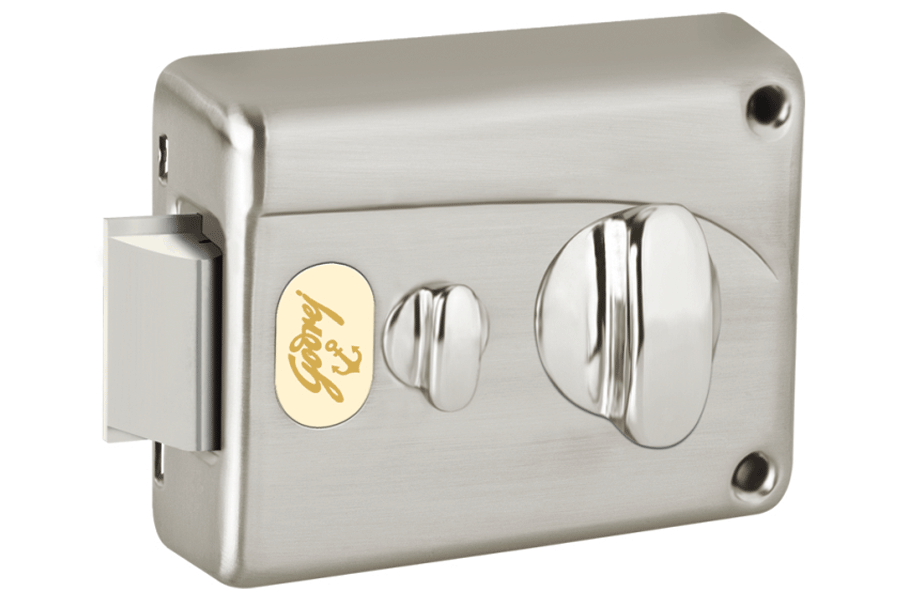 Godrej Premium Night Latch - Brushed Steel Inside Opening
