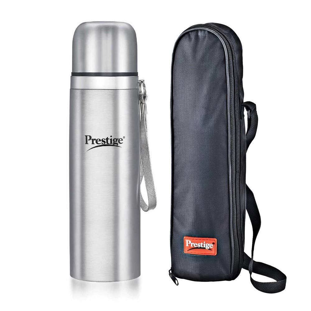 Prestige Vacuum Flask 99508 - 1LTR SS Steel Lid Lock with Bag