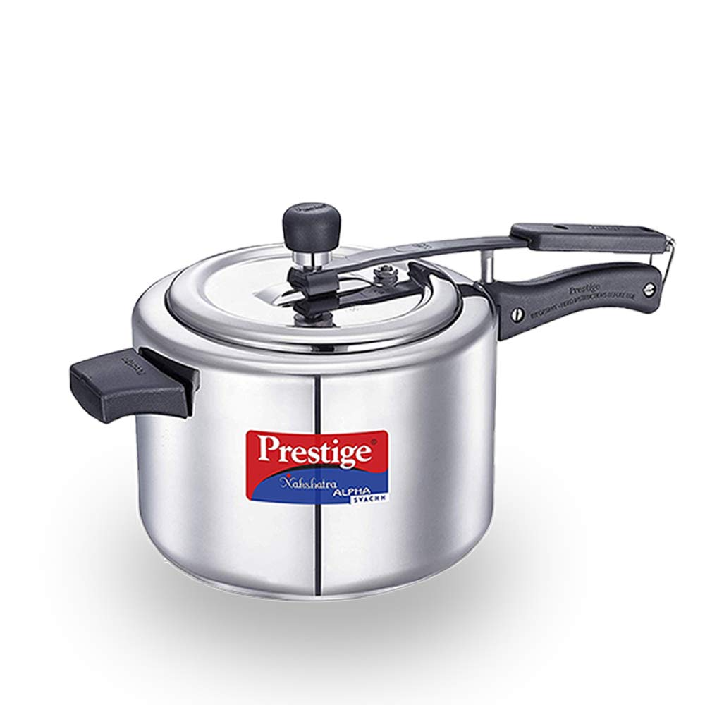 Prestige 5L SS Pressure Cooker - 20246 Nakshatra Alpha Svachh Straight Wall