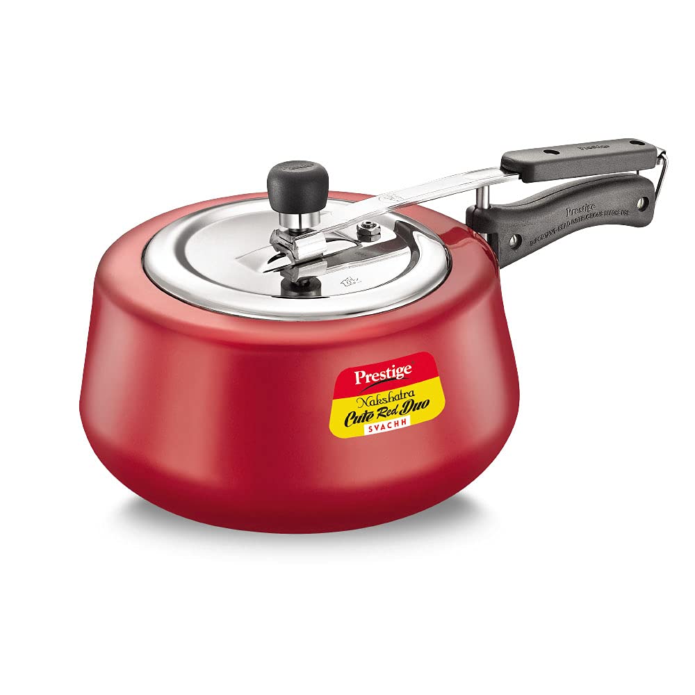 Prestige Pressure Cooker 10764 - Nakshatra Svachh Cute Metalic Red Duo 2