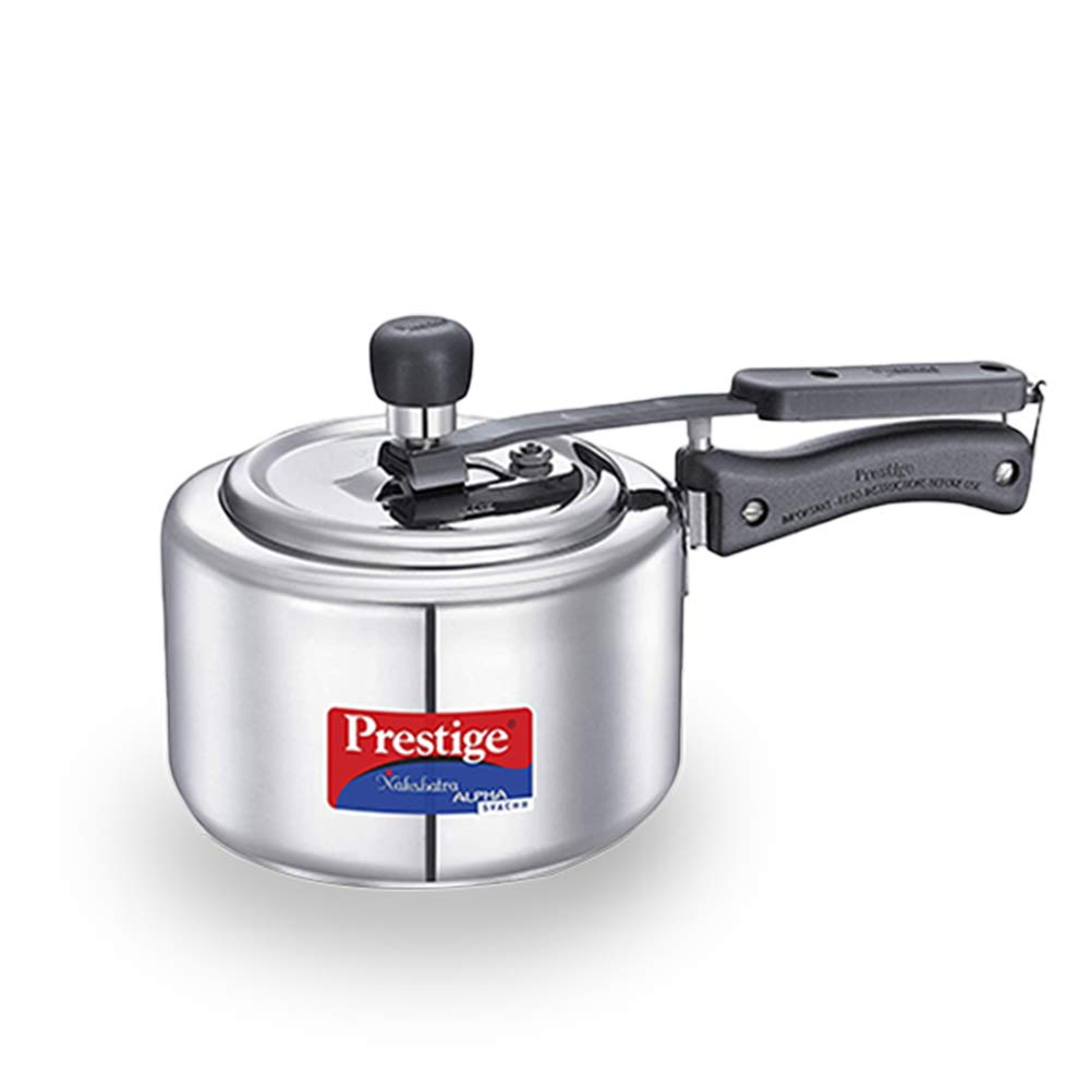 Prestige 2L Straight Wall Stainless Steel Pressure Cooker - 10729 Nakshatra Svachh Straight Wall 2ltrs