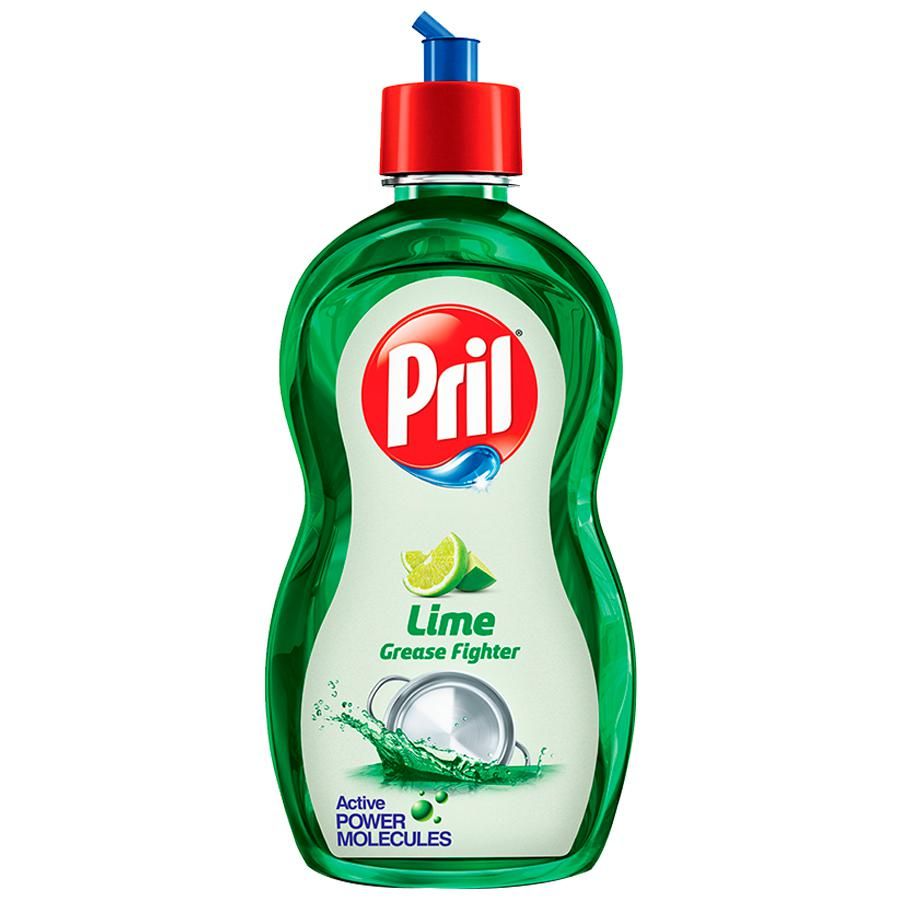 Pril Dishwash Liquid - Active 2X Lime, 225ml