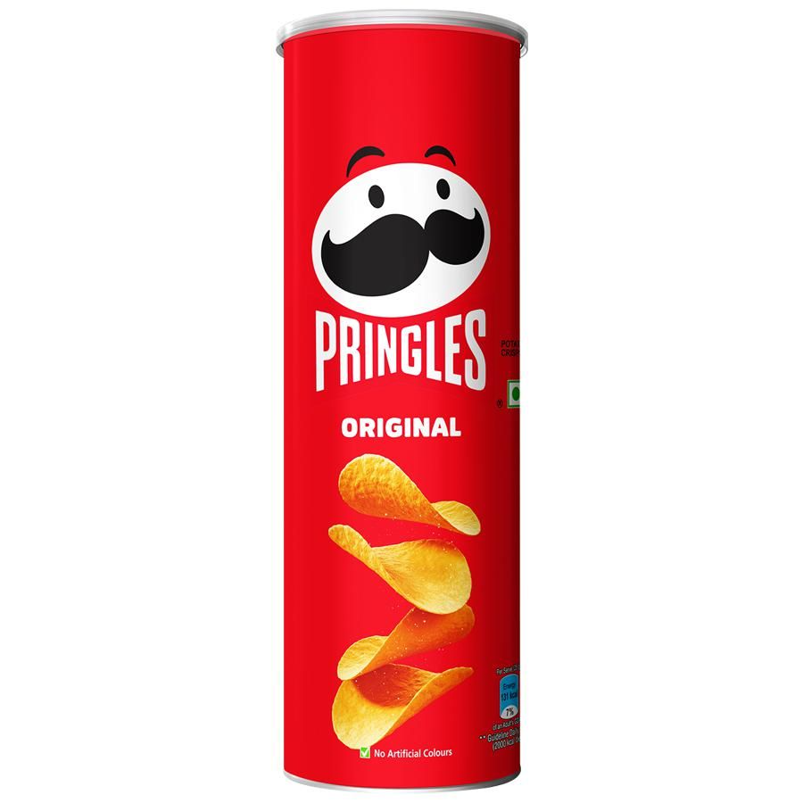 Pringles Original Potato Chips - Classic Salted Flavoured, 107 g