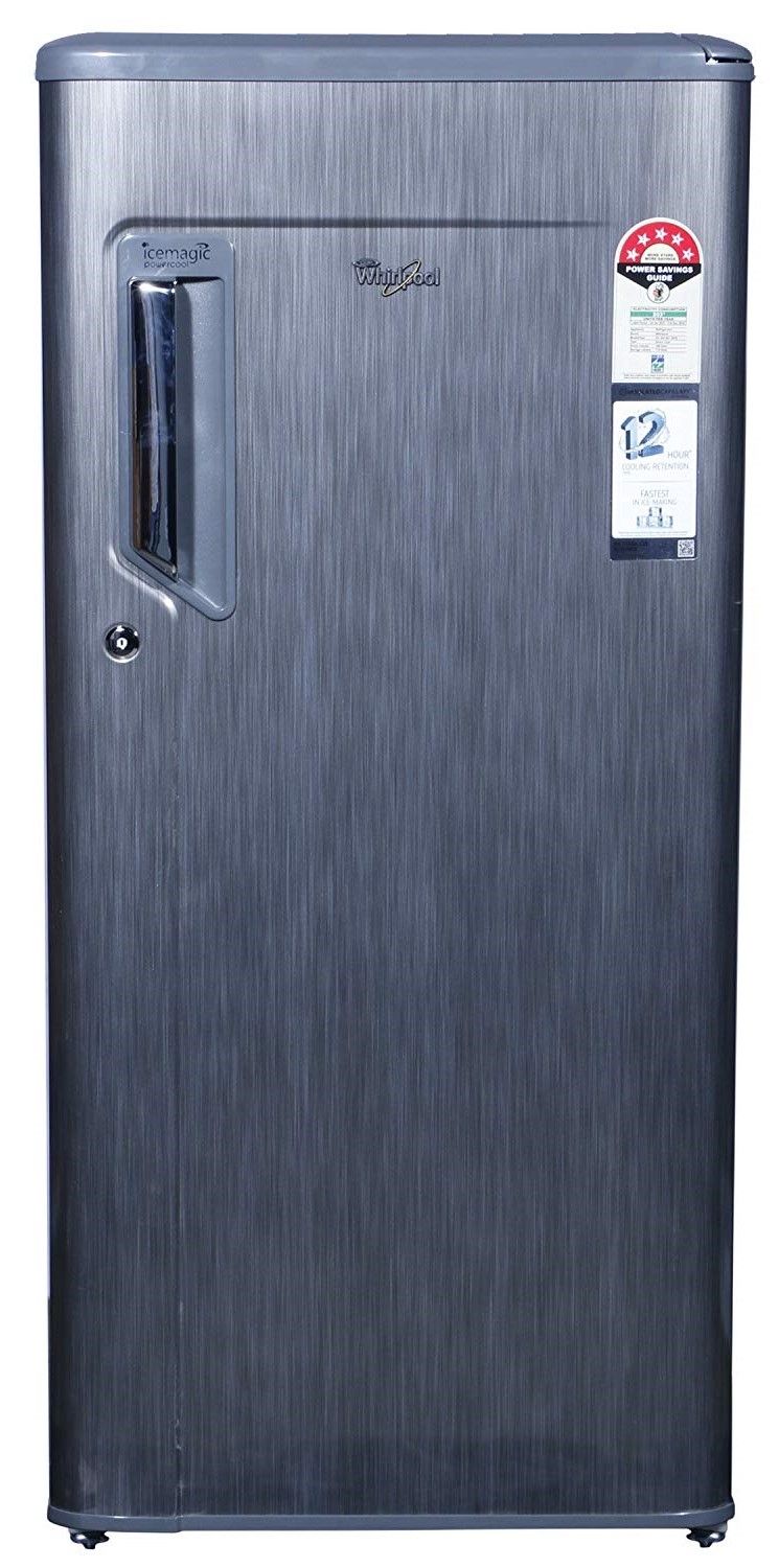 Whirlpool 205 ICEMAGIC PRM 5S Direct Cool Single Door 4 Star Refrigerator 190L (Grey Titanium)