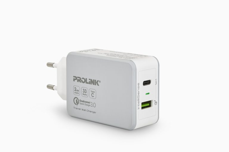 Prolink 2-Port Travel Wall Charger 33W PTC23301