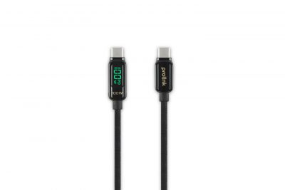 Prolink GCC-100-02 Digital Display USB Type-C to C PD Cable