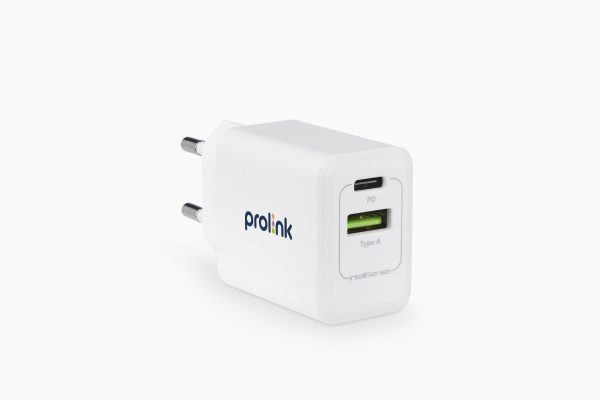 Prolink PTC21801 20W 2-Port USB PD Wall Charger
