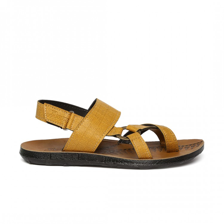 Paragon Mustard Slickers Slippers For Men-8880