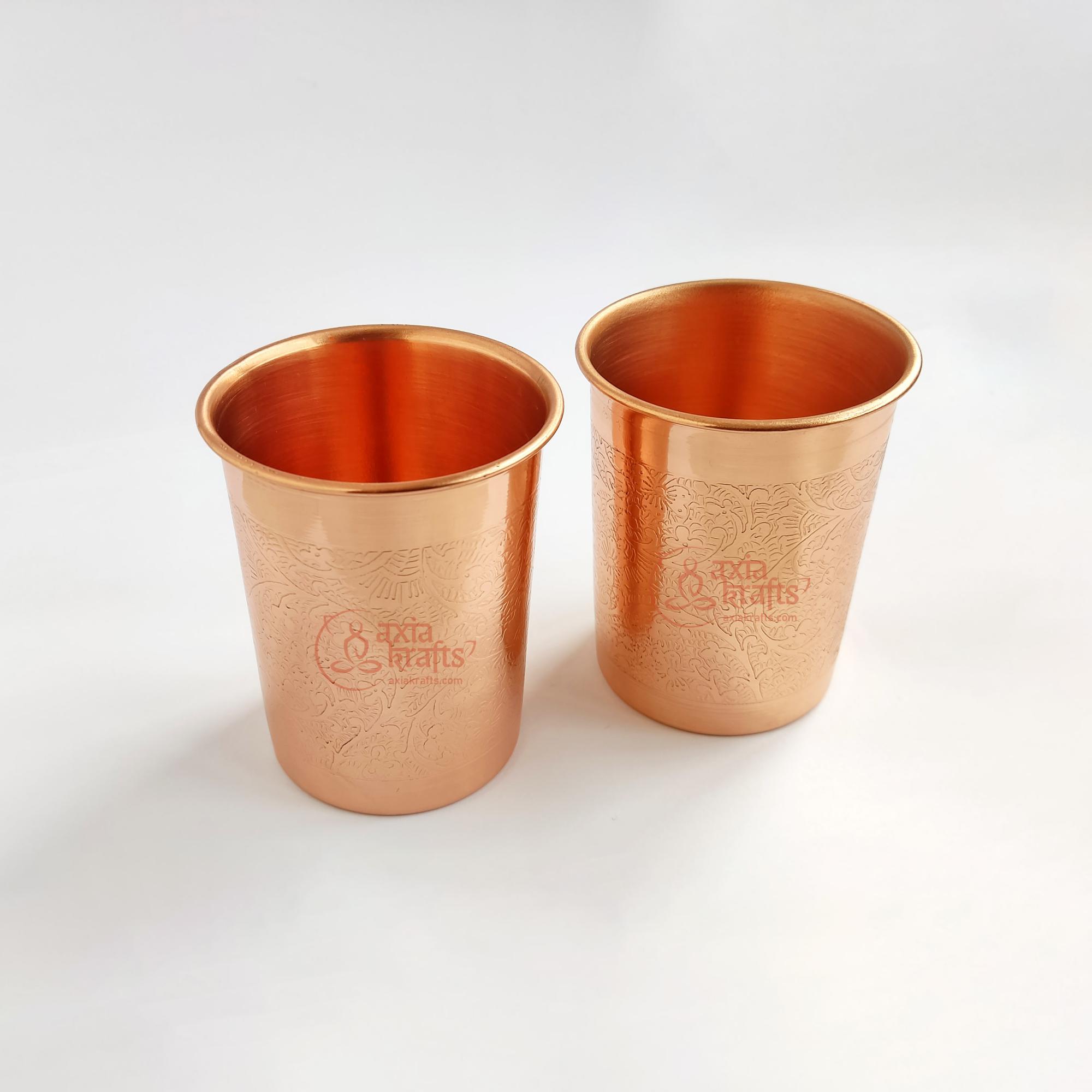 Axia Krafts  Pure Copper Glass (Set of 2) 250 ml