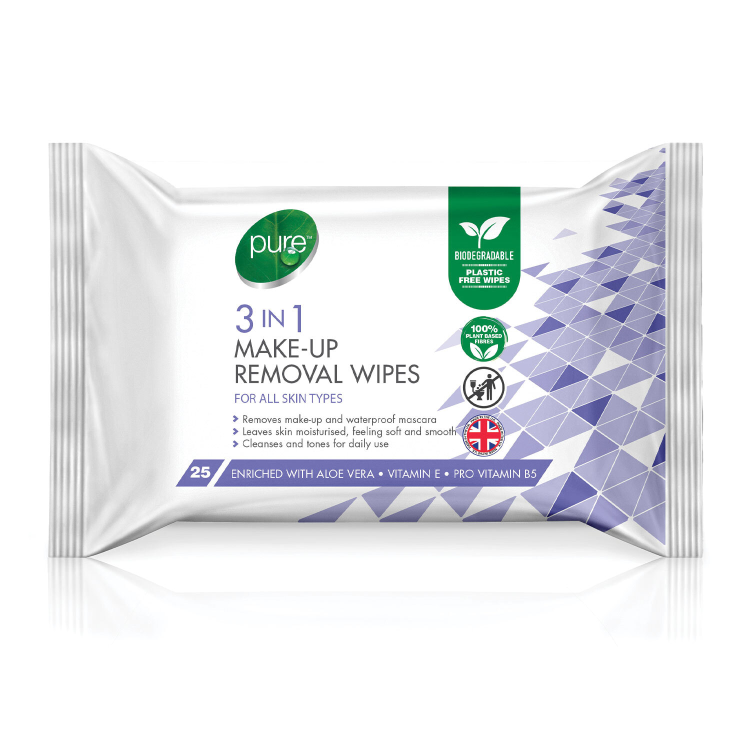 Pure Wipes 130g (3in1 Make Up)