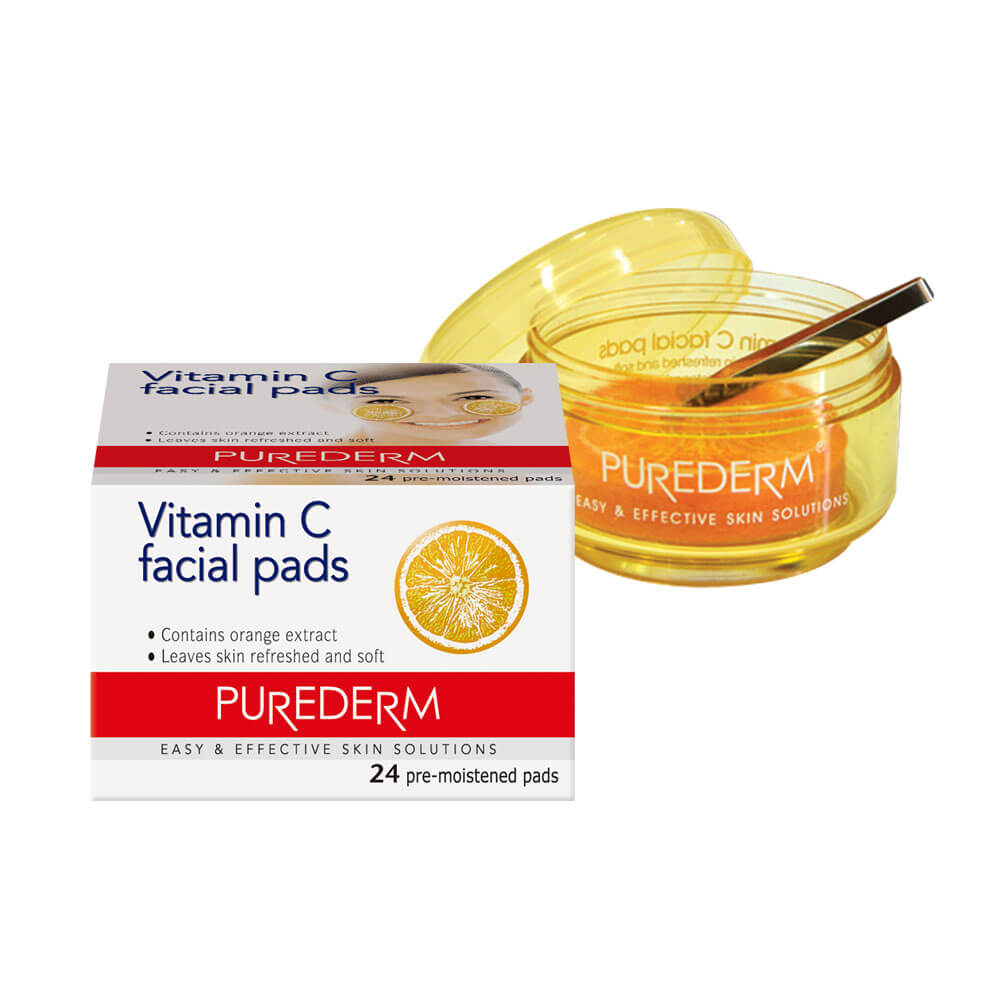 Purederm Vitamin C Facial Pads | 24 Pads