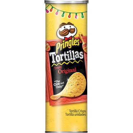 Pringles Chips - Tortillas Truly Original Crispy Corn & Black Bean