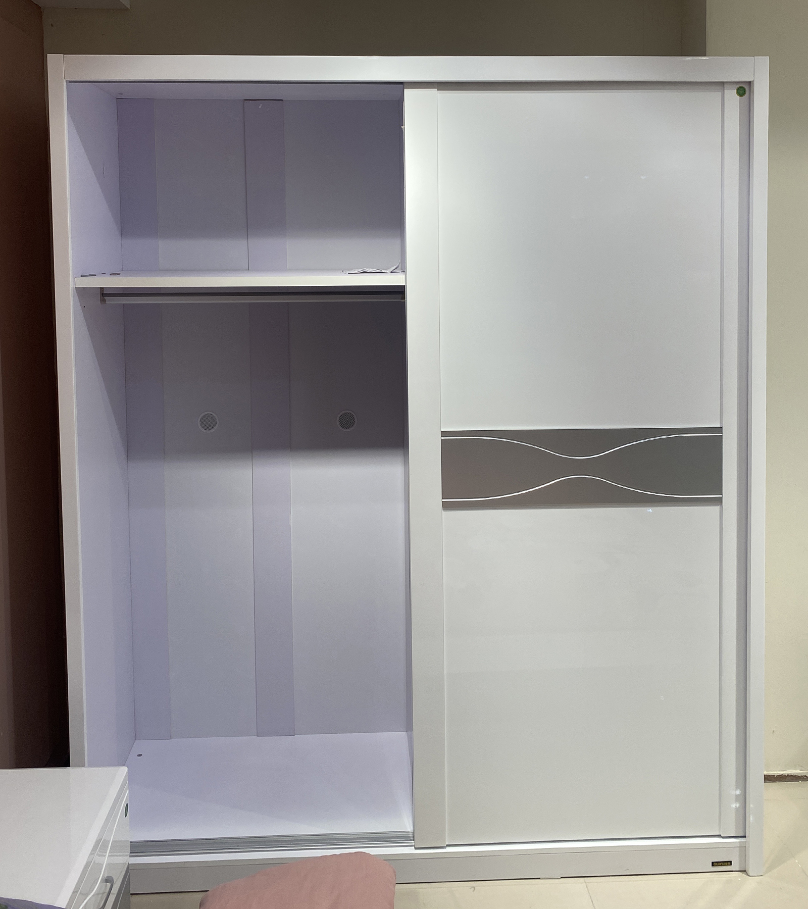 Q&U Furniture - 2 Door Sliding Cabinet {L= 6feet * B= 2feet * H= 7feet} - 72629