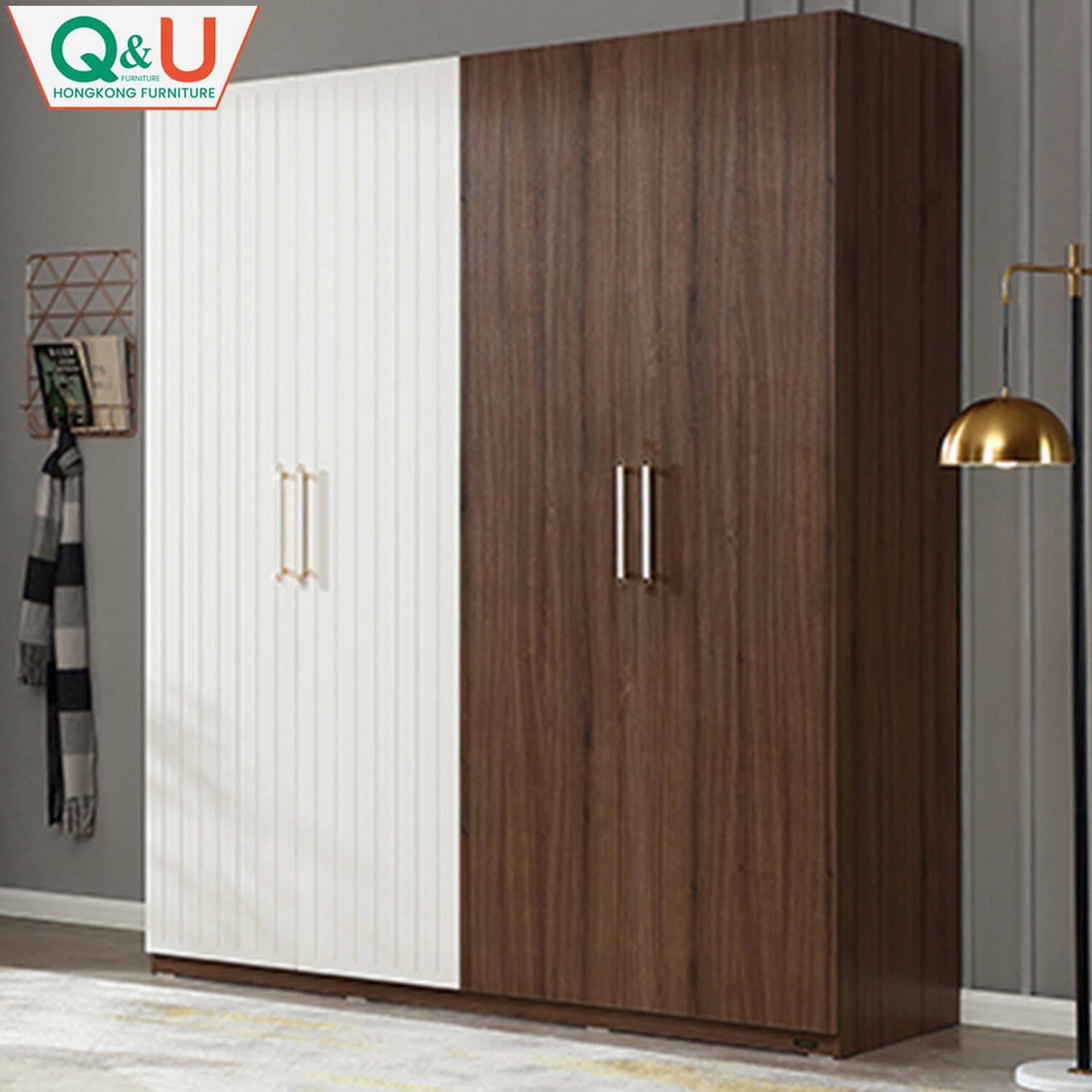 Q&U Furniture - Modern 4 Door Wardrobe - 805701