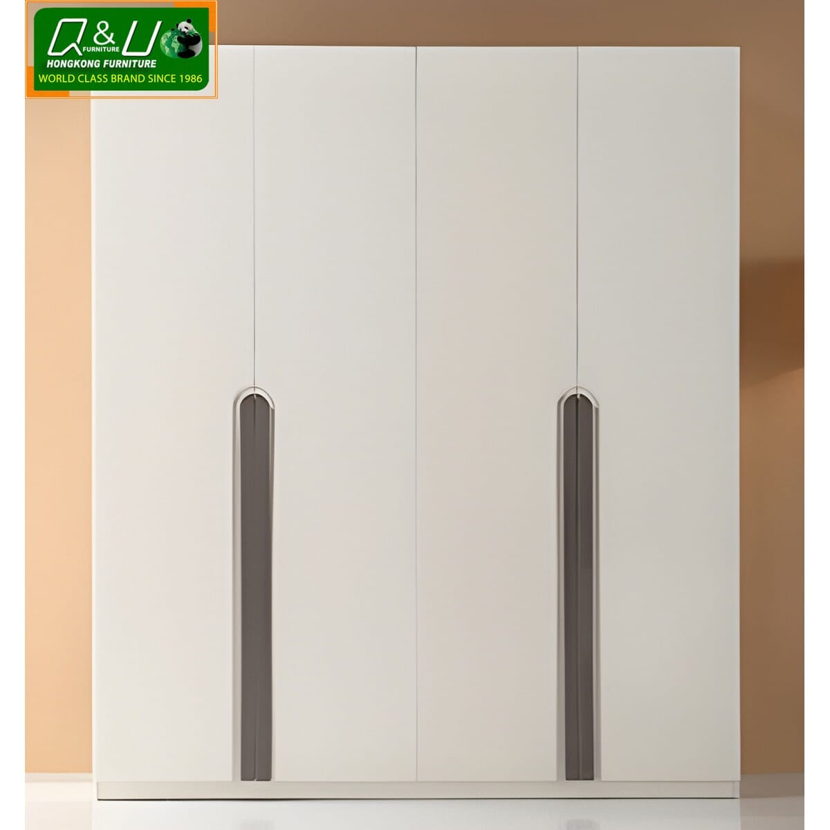 Q&U HongKong Furniture 10 Year Warranty & 1 Year Guarantee German Quality 4 Door Cabinet 61701