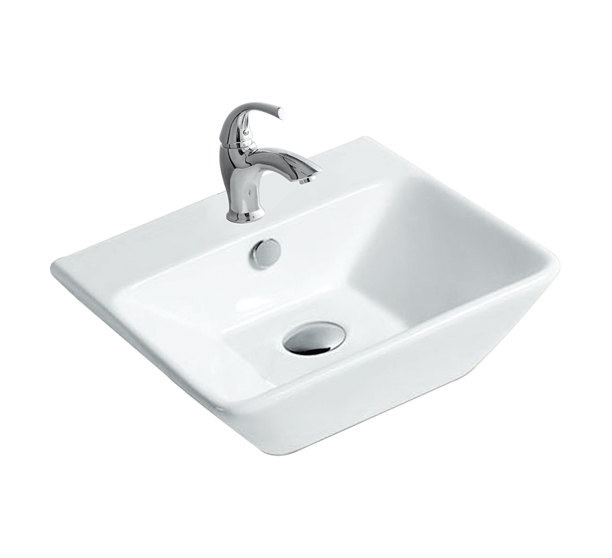 Hindware Quadra 91084 Table Top Wash Basin 43 × 42 × 15 cm