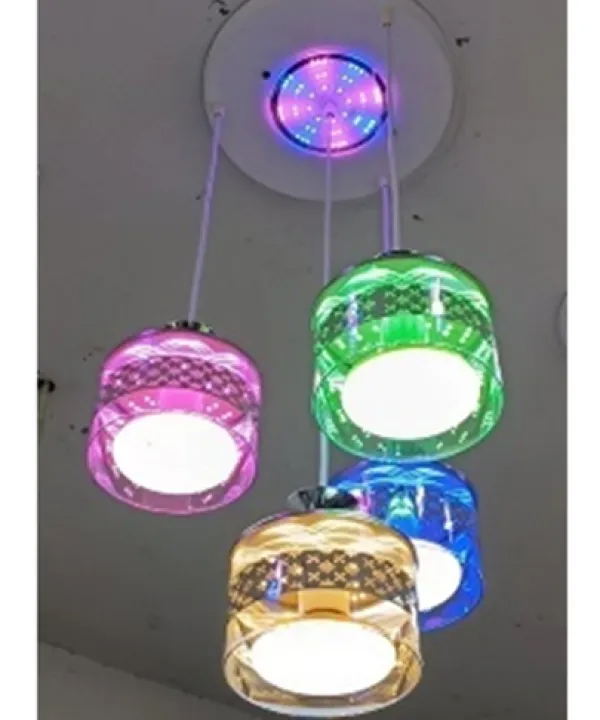 QuanU p-6062-4-4l - LED RGB 96W Pendant Light 