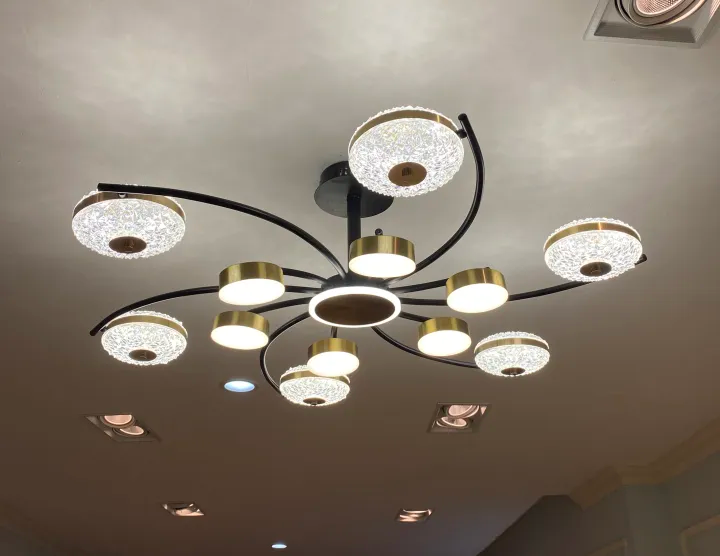 QuanU P-60006-12-120l - Led Pendant Lamp With Painting Black