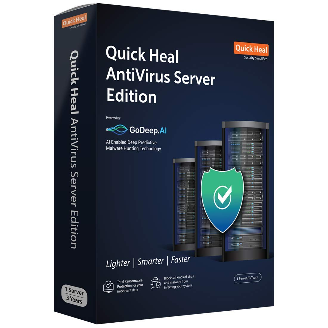 Quick Heal Antivirus Server Latest Version - 1 Server, 3 Years