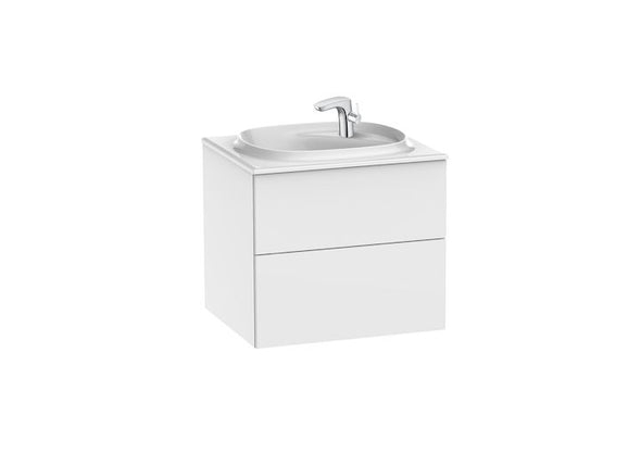 Roca RA851356806 Beyond Unik Base Base Unit With 2 Drawers and FINECERAMIC® basin,White