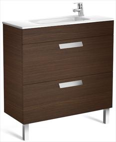 Roca Debba Base Unit With Two Drawers 800mm Wenge Unik RA855907154